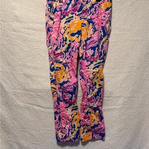 Lilly Pulitzer Pink and Blue Straight Leg Pants